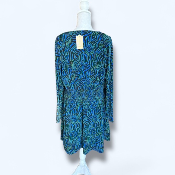 MICHAEL Michael Kors Women's Zebra Printed Wrap Smock Waist Size XL - Picture 2 of 4